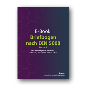 Download: E-Book: Briefbogen nach DIN 5008 Form A